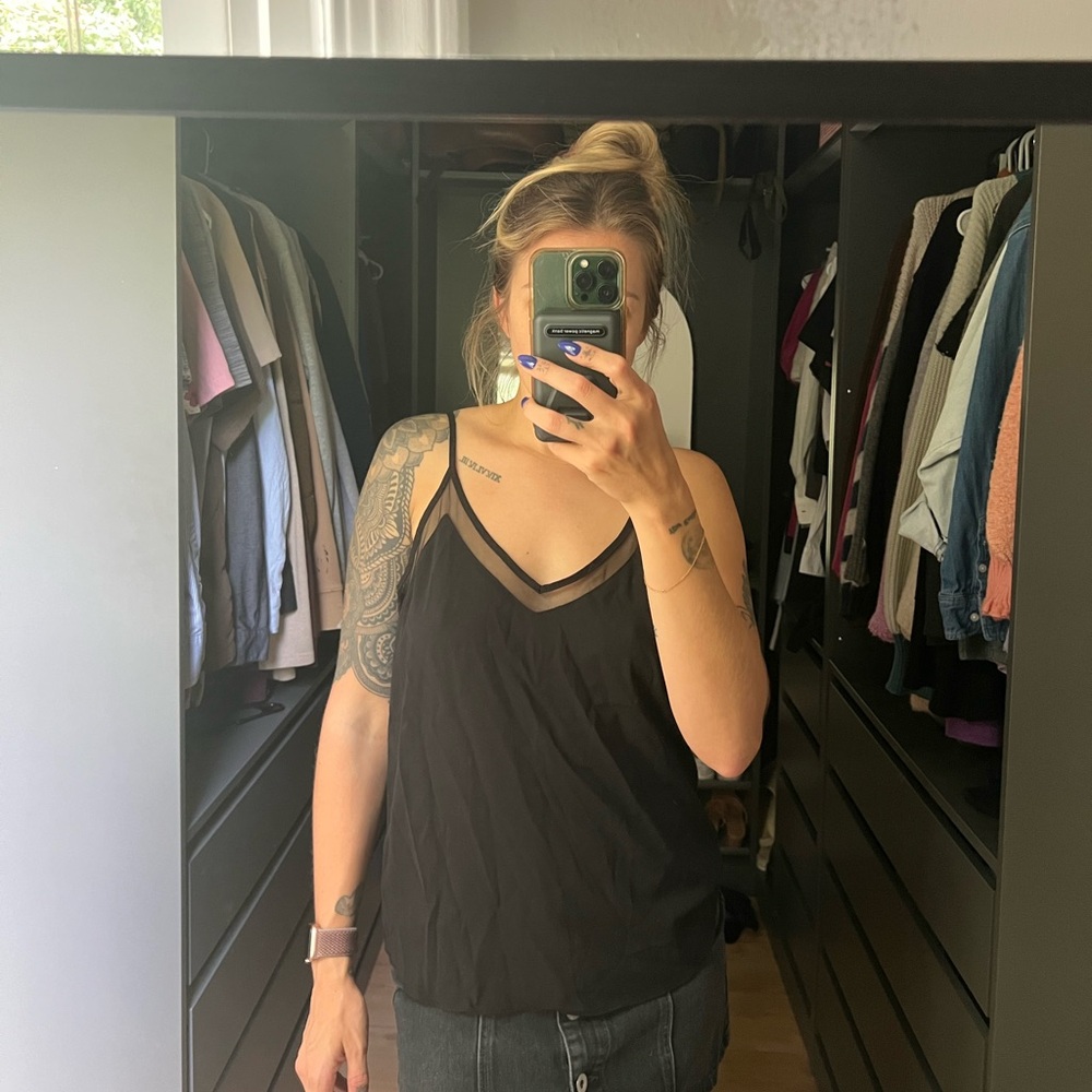 Shinestar Black Camisole Top